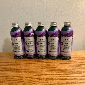 (5) The Body Shop Sleep Relaxing Hair & Body Wash Lavender & Vetiver 6.7 Oz SET